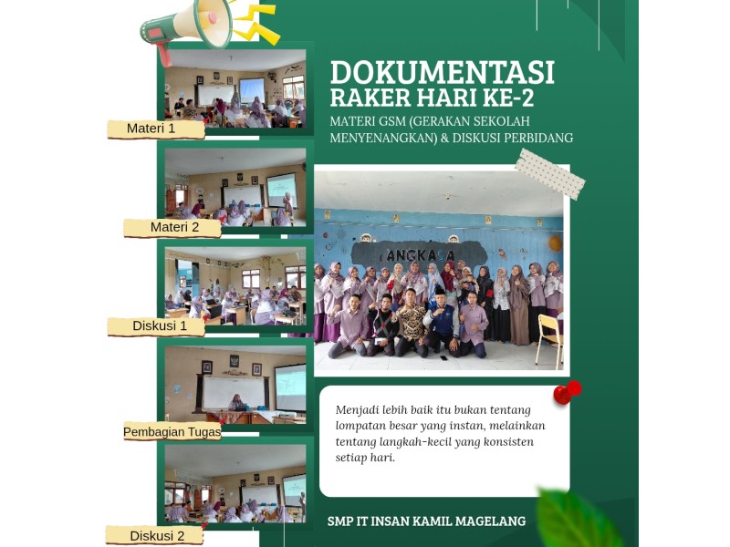 Optimalkan Kualitas Pembelajaran, SMP IT Insan Kamil Magelang Sukses Gelar Raker dan IHT 2026/2027
